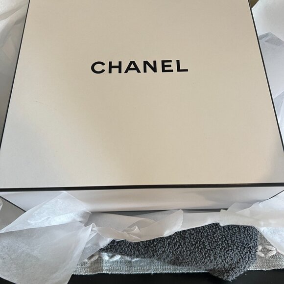 Chanel 2009 Pearl White Sevruga Caviar Leather Wallet On Chain Bag - Picture 8 of 8